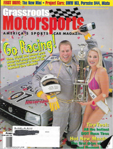 GRASSROOTS MOTORSPORTS 2001 AUG - RACING HOW TO, TIRE TEST, MAZDA, MINI, PROJS